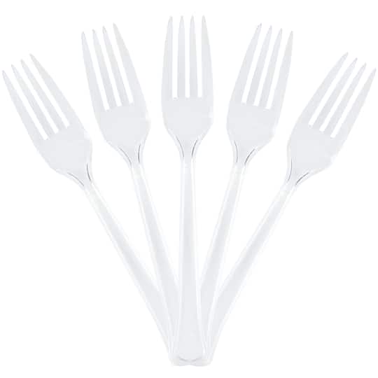 JAM Paper Clear Premium Plastic Forks, 20ct. | 7" | Michaels®